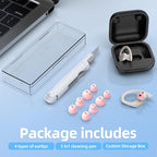 4 Pair Replacement Ear tip for Powerbeats Pro, Beats Earbuds Replacement Tips,Wireless Earphone Headphones, Silicone Earbuds Buds Set with Cleaning kit