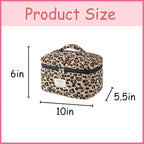 uekeboag Large Travel Quilted Makeup Bag for Women, Floral Cotton Cosmetic Bag, Coquette Aesthetic Floral Toiletry Organizer Bag