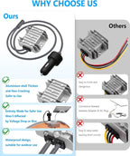 EAGWELL Starlink Mini Car Adapter with Step Up Converter, 12V Power Cable with Cigarette Lighter Plug, 10-24V to 30V 3.5A Conversion Kit for Truck RV Boat
