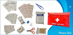 Travel Survival First Aid Emergency Kit – 95 Pieces – Compact & Lightweight Emergency Medical Kit for Carry On, Backpacking, and Road Trips