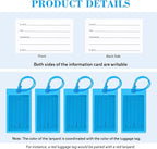 50 Pack Luggage Tags for Suitcases, Airplane Travel Essentials for Flying, International Travel Must Haves, and Luggage Accessories by Sodsay