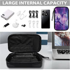 Purple Moonlight Dolphin Print Storage Pouch - Earphone, Cable Organizer, Power Bank & Data Cables Storage, Headset Organizing Multipurpose Bags