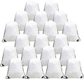 BeeGreen Drawstring Bags Backpacks Bulk, 20 Pieces White Gym Cinch Bags, String Backpack for Sports Sack, Personlized Sackpacks DIY Heat Vinyl