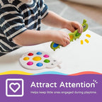 LiKee Fidget Popper Sensory Baby Toys for 10+ Months, Christmas Stocking Stuffers Push and Popping Busy Board, Montessori Toys for 1+ Years Old, Airplane Car Travel Toy for Toddlers 1-3 Stress Relief