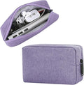 CAAORDKSO Small Cable Organizer Bag, Charger Organizer Case Pouch Travel Bag, Waterproof Electronics Accessories Case for USB, Cable, Cord, Charger, Phone, Power Bank, Earphone (Small-Purple)