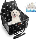 BYGD Dog Car Seat - Breathable & Foldable Pet Basket with Cushion, Suitable for Small & Medium Pets