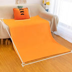 Fruit Throw Blanket and Pillow Set, Travel Blanket Compact Convenient Bed Throw Pillows with Airplane and Car Suitable for Office Nap Time (D, 67in x 59in)