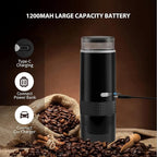 Battery Operated Coffee Maker, Portable Espresso Machine, Portable Coffee Maker, for Travel, Car, Camping, Office (Add Hot Water)
