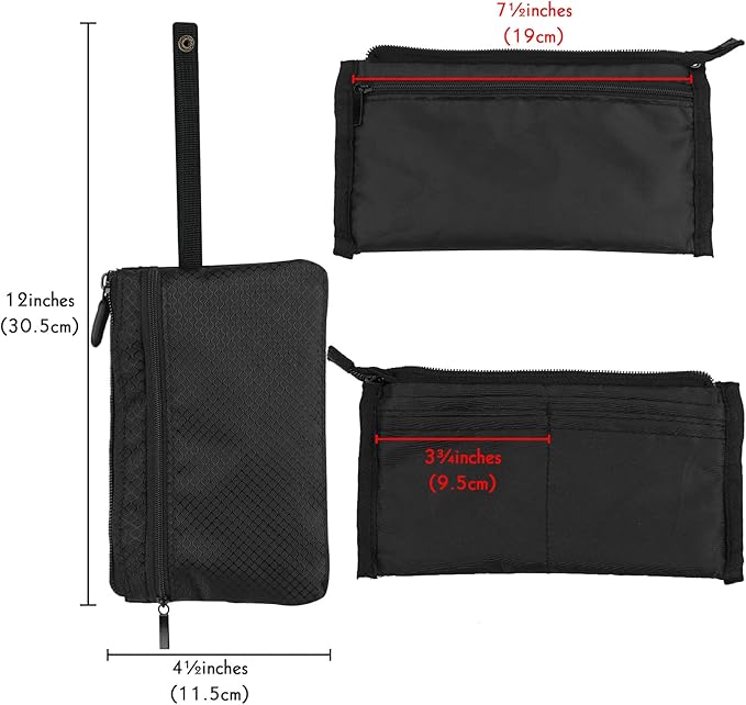 Travel Wallet with Hidden Safe Pocket, Passport Wallet with Metal Snap Button for Cash, Credit Cards and Travel Documents, Money Belt for Travel Women and Men Hidden
