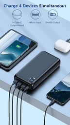 Portable Charger 50000mAh Power Bank, PD 30W Fast Charging External Battery Pack,High Capacity External Battery Pack for Camping, Portable Phone Charger for iPhone Samsung Android