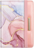 Passport Holder Cover,Traveling Passport Case Glitter Cute Passport Wallet for Women Watercolor Pink