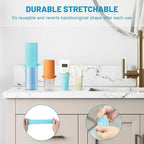 Mrsdry Bottle Covers for Travel, Leak Proofing, Travel Size Container Silicone toiletry sleeves, Leak Locks Travel Accessories for Shampoo Wash Body Bottles and other beauty and personal care(8pcs)