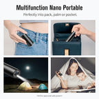 SIXTHGU Portable Charger, 5000mAh Mini Power Bank, S03 2-Pack Pocket Size Fast Charging USB-C (in&Out), PowerNano T2, Compatible with iPhone Series, Android Phone and More