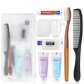 10 Sets Toiletry Kits Homeless Personal Hygiene Kit Bulk Homeless Care Package Supplies Travel Toiletry Kit Homeless Hygiene Kit Bulk for Men Women Charity Disposable Toiletry Kit(10-IN-1)