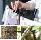 Clothes line 2 PCS,Travel Accessories Clothes line with 12 Clothes Clips, Retractable Portable Clothesline for Travel for Indoor Laundry Drying line,Hotel, Cruise,Outdoor Camping Essentials