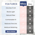 Blissy Silk Sleep Mask - Eye Sleeping Mask for Women & Men for Total Blackout - 100% Pure Mulberry Silk, 22 Momme 6a Fibers - Blindfold Sleep Mask Side Sleeper Eye Cover (Leopard)