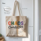 Aesthetic Canvas Tote Bag, Cute Reusable Bags for Women with Inner Pocket
