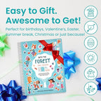 Into The Forest 500+ Kids Sticker Book by Cupkin Toddler Airplane Travel Activity Coloring and Sticker Book, Road Trip Essentials, 12 Coloring Pages 12 Scenes for Ages 2–8 Years