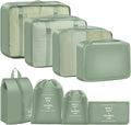 Packing Cubes for Travel - 8 Set Luggage Organizer Bags for Family, Mesh Breathable Travel Packing Cubes for Suitcases Durable Travel Essentials Bags Set