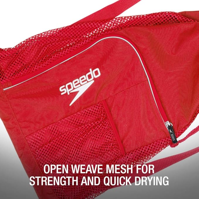 Speedo Unisex-Adult Drawstring Deluxe Ventilator Mesh Equipment Bag
