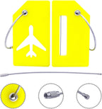 Silicone Luggage Tag with Name ID Card Perfect to Quickly Spot Luggage Suitcase
