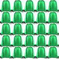 PLULON 25 Pcs Green Drawstring Backpack Bags Bulk String Backpack Cinch Sack Pull Sport Gym Backpack Bags for Yoga Traveling Outdoor Sports