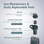 Katadyn BeFree 1.0L Ultralight Collapsible Water Filter Bottle for Hiking, Camping, Backpacking