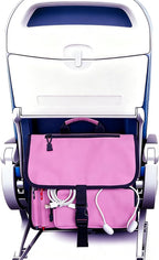 Airplane Seat Storage Pocket, International Travel Essentials,Airplane Pocket Organizer, Airplane Travel Accessories,Removable Toiletry Bag Designed (pink)