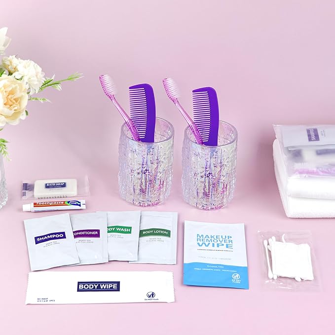 20 Kits Travel Toiletry Kit Bulk, Personal Hygiene Kit, Disposable Hygiene Kit Homeless Care Supplies Charity Kit For Home, Hotel, Camping, Travel