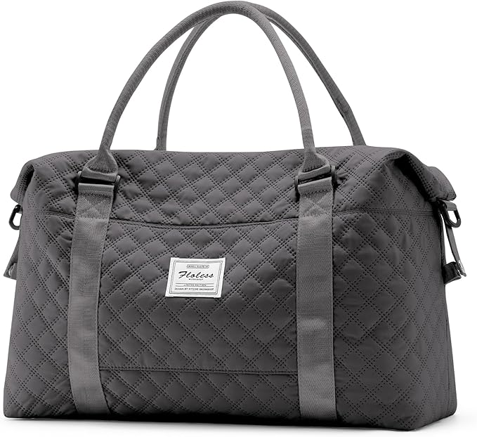 HYC00 Travel Duffel Bag,Carry-on Overnight Weekender Bags for Women,Sports Tote Gym Bag with Wet Pocket