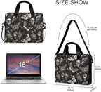 MNSRUU Laptop Bag for 15.6 inch Black Gothic Bats