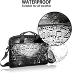 Laptop Shoulder Bag for Women Men, Waterproof Computer Case Messenger Bag Briefcase for Business Office Travel