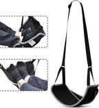 Airplane Foot Rest - Portable Foot Hammock for Plane Travel, Comfortable Airplane Footrest for Long Flights, Swelling Relief - Travel Essential