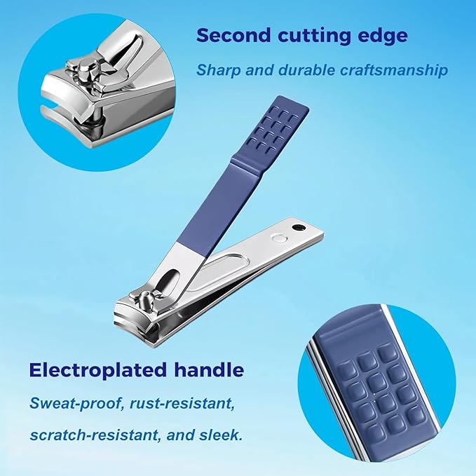 Nail Clippers Set, 10 PCS Professional Manicure Set and Pedicure Kit with Travel Case,Stocking Stuffers, Christmas Gift for Men and Women