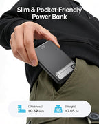 iWALK Magnetic Wireless Power Bank 10000mAh, Slim Portable Charger with 20W PD Cable Fast Charging, Metal Kickstand, LED Display, MagSafe Compatible Battery Pack for iPhone 17/16/15/14/13/12 Series