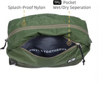 Travel Toiletry Bag 8L, Large Packing Cube with Waterproof TPU Wet/Dry Compartment