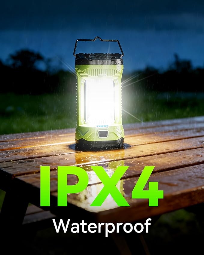 AlpsWolf Camping Lantern Rechargeable, 4000LM LED Lanterns for Power Outages, 4600mAh Super Bright Portabl Lantern & Lights for Emergency, Hurricane, Camping