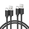 Basesailor for iPhone 17 16 Pro Max Charger Cord,USB to USB C Cable,Type C Charging Power Cord for Apple 17e 15 iPad 10 Air 4 5,Samsung Galaxy S26 S25 S24 S23,Black,2Pack 3.3FT(1M)