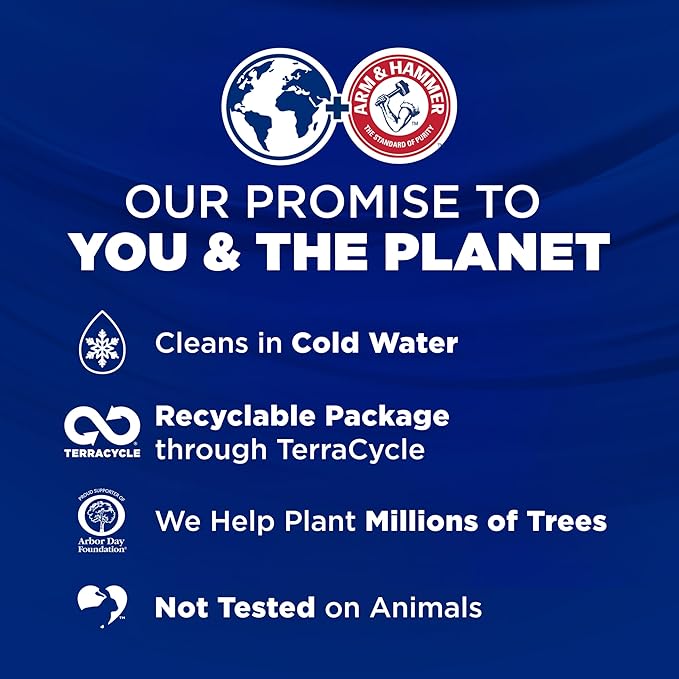 ARM & HAMMER Plus OxiClean With Odor Blasters Laundry Detergent, 5-IN-1 Power Paks, 72 Ct