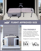 LOVEVOOK Large Travel Backpack for Women, 50L Carry on Backpack Airplane Approved, TSA Personal Item Travel Bag for Women fits 18" Laptop, Waterproof Carry on Bags for airplanes with 3 Packing Cubes