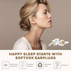 Small Ear Plugs 2 Pairs, Soft Silicone Noise Reduction Earplugs for Adults Kids 12+, Sound Blocking Earbuds for Sleeping, Snoring, Work, Concerts, Music,Travel,Motorcycle