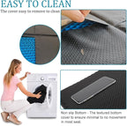 Gel Airplane Seat Cushion,Portable Travel Cushion for Long Sitting,Foldable seat Cushion for Airplane Seats, Office Chair, Camping, Bleachers, Flights, Commute