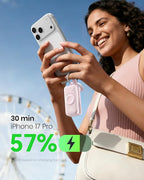 INIU 3-in-1 Portable Charger, 5000mAh Power Bank with Watch Charger & Built-in Cable, Compact 20W Fast Charging Battery Pack, Key Chain & Travel Essential for iPhone 16 15, Apple Watch, AirPods, etc