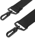 Taygeer Shoulder Strap, 52" Universal Replacement Laptop Shoulder Strap Luggage Duffel Bag Strap Adjustable Comfortable Belt with Metal Hooks for Briefcase Computer Messenger Bag Laptop Case, Black