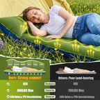 FUN PAC Camping Sleeping Pad,Ultralight Camping Mattress with Pillow, Built-in Foot Pump Inflatable Sleeping Pad Compact for Camping