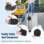 Cirorld Neck Pillow for Traveling, Travel Pillows for Airplanes,100% Pure Memory Foam Travel Neck Pillow, Adjustable Flight Pillow, Portable Plane Accessories with Eye Mask, Earplugs, Carry Bag
