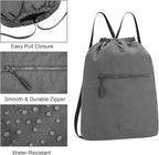 Lee Drawstring Backpack Bag Lightweight Small Gym Swim Beach Bag Water Resistant Sports Sackpack for Men Women, LEE48-002DGY