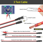 3V~24V 6A 144W Adjustable Power Supply 3V 5V 6V 9V 10V 12V 15V 18V 20V 24V Universal Variable Switching Power AC/DC Adapter,100V-240V AC to DC Converter with 14 Tips & Polarity Converter & 3Test Leads
