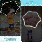 ALAZA Kids Umbrella Stick Umbrellas Cute Umbrella for Boys Girls Toddler UV/Sun Rain Windproof
