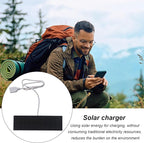 Solar Phone Panel Charger – Portable USB Battery Bank, 3W Solar-Powered Fast Charging Panel | Renewable Energy Charger | Compact Mobile Laptop Camera, Lightweight Outdoor Travel Camping Device